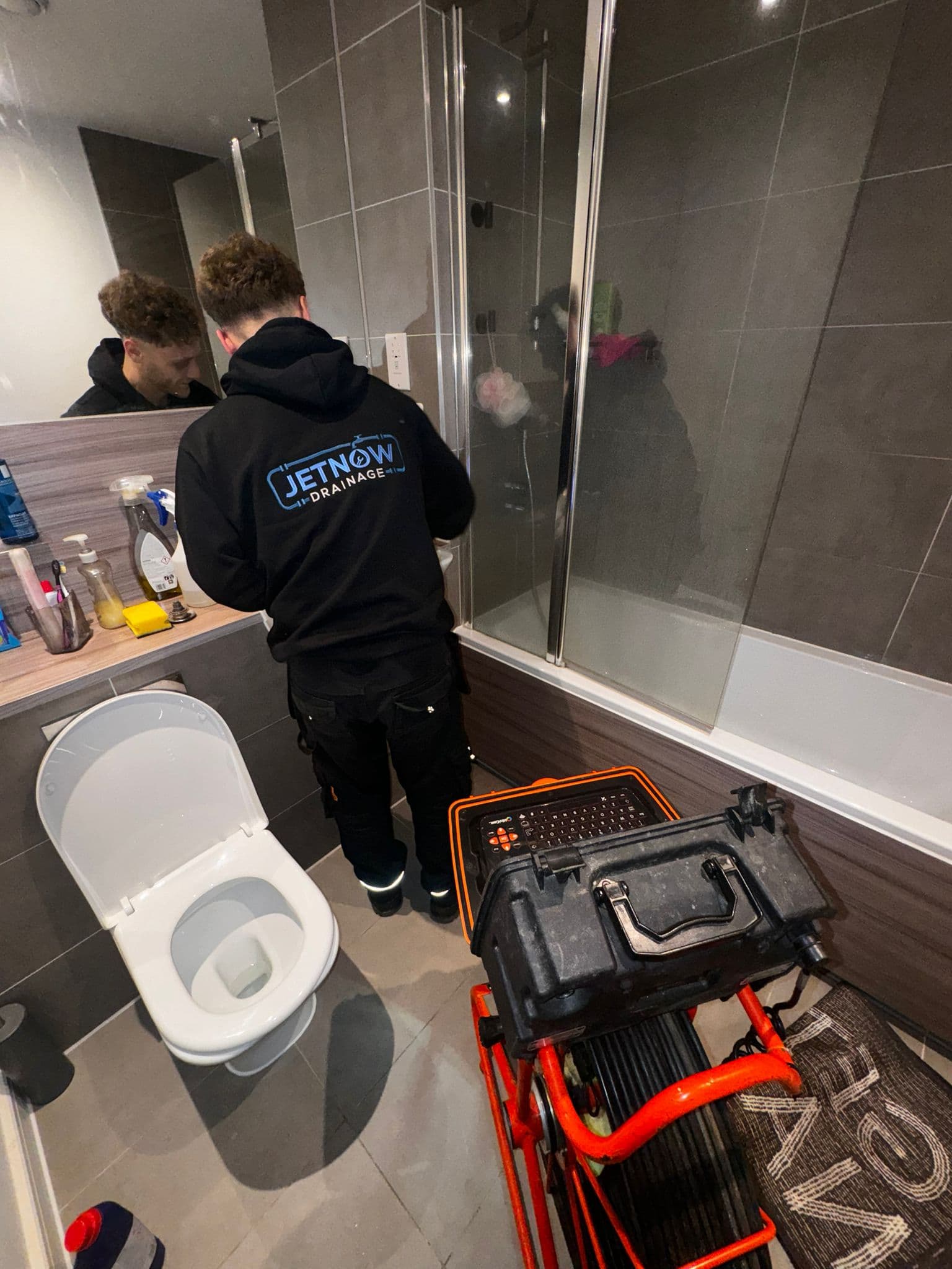 Jet Now Drainage engineer carrying out drainage services in Buckinghamshire